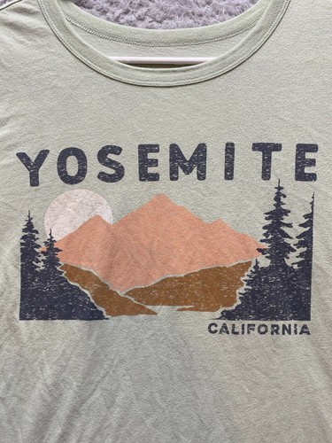 Yosemite Shirt Womens Extra Large Mint Green National Park California Streetwear - 第 2/7 張圖片
