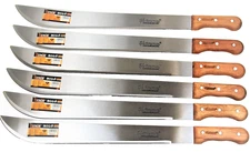 HOTECHE 6pc Machetes Knives Sheath Cover 18" Blade 25" Length Survival Hunting J