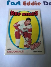 1971-72 O-PEE-CHEE CANADA HOCKEY AB MCDONALD CARD 134 DETROIT RED WINGS