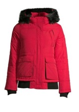 Swiss Tech Women's Bomber Jacket - Red - Sz L (12-14) Nwt Free Us Ship