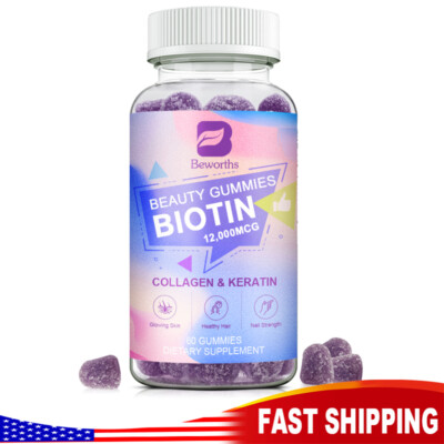 Collagen Vitamin Gummies for Hair, Skin & Nails, Premium Collagen Supplement
