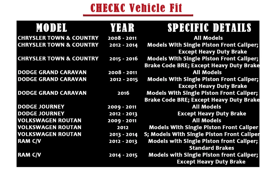 ​Rotores de freno delanteros pastillas de freno aptos para frenos Dodge Journey 2009-2011 2012-2013 Foto 2 de 4