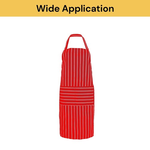 Apron Hanging Neck Cooking Kitchen Apron Bib Baking Bar BBQ Chefs w/ 2 Pockets - Picture 13 of 14