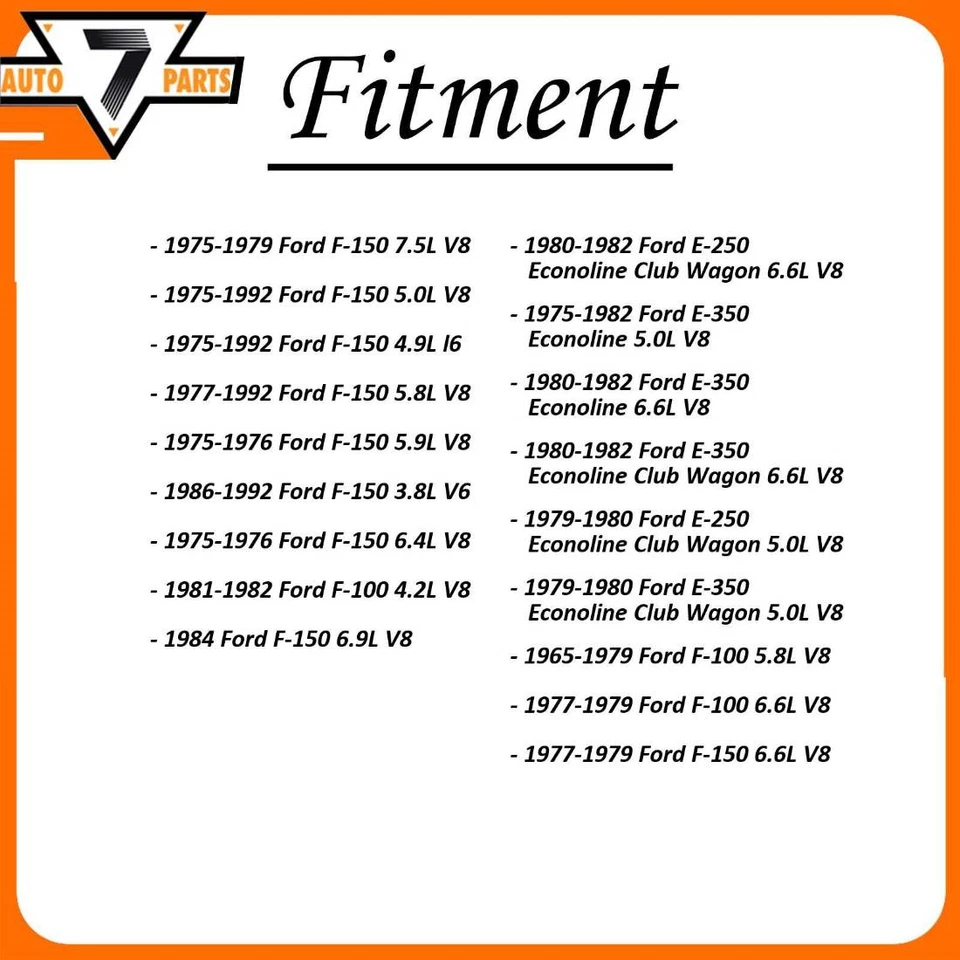 Regulador de voltaje de encendido estándar para Ford E-300 Econoline 1969-1974 Foto 4 de 4