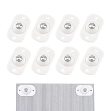 Quacc 8 PCS Self Adhesive Caster Wheels Appliance 360° Swivel Glide Smoothly Min