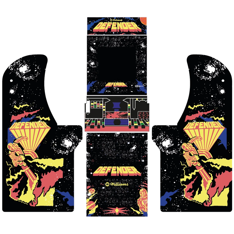 Arcade 1UP graphics / artwork full cabinet - Williams Defender