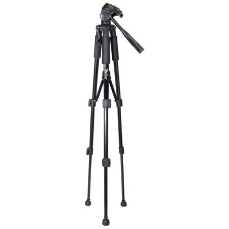 Vivitar 62" Tripod High Quality 8lb Capacity 3-Way Fluid Pan Head Quick Release - Image 3 of 4