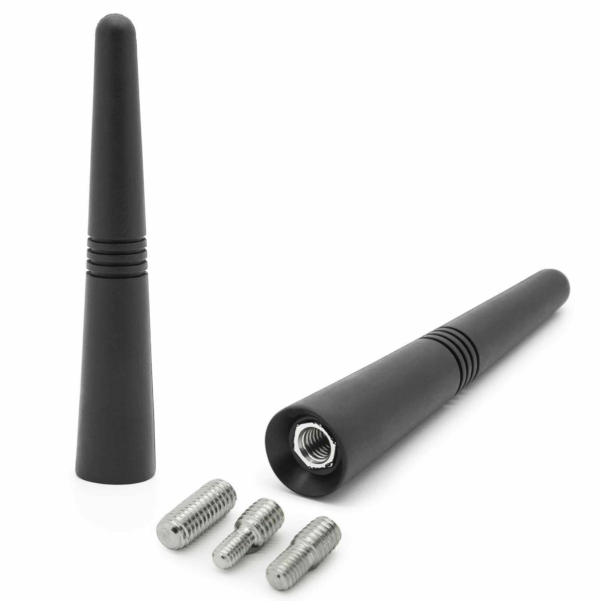 Car Roof Mount Rubber Short Rod Radio Aerial Antenna Adapter With