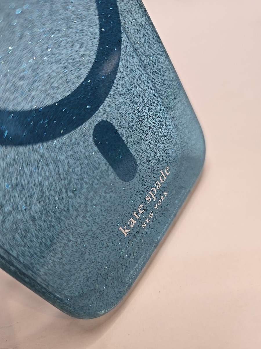 kate spade グリッター iPhone 15/15Pro/Max ケース- Teal Ombre Kate Spade New York Protective Case For iPhone 15 Pro 6.1