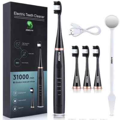 XMicro  Electric Toothbrush Ultra Whitening Results, Plaque Removal, Waterproof