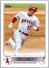 2022 SHOHEI OHTANI TOPPS UPDATE SERIES 100 CAREER HOME RUNS L A ANGELS MINT US92