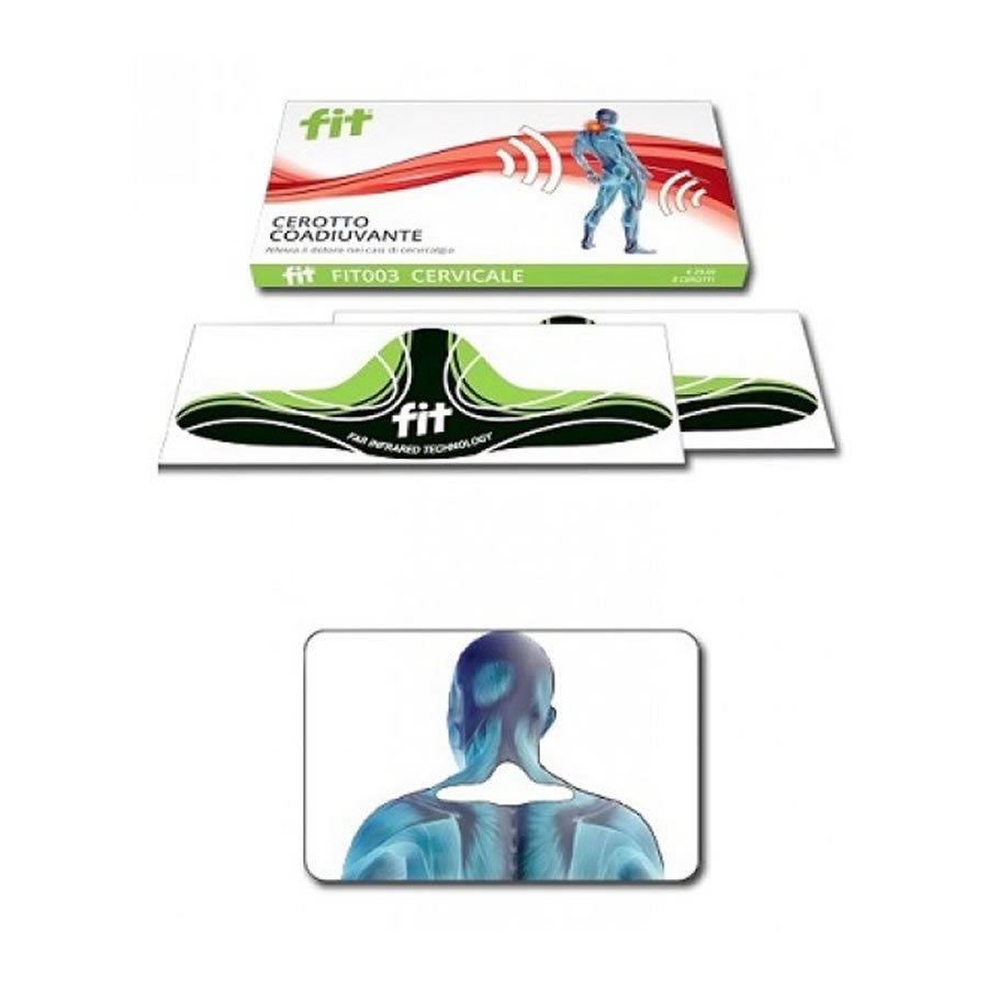 FIT CEROTTO COADIUVANTE CERVICALE 2 PZ RIFLETTE INFRAROSSO CORPO NO FARMACI