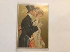 Ephemera Victorian Calling Card High Society Couple