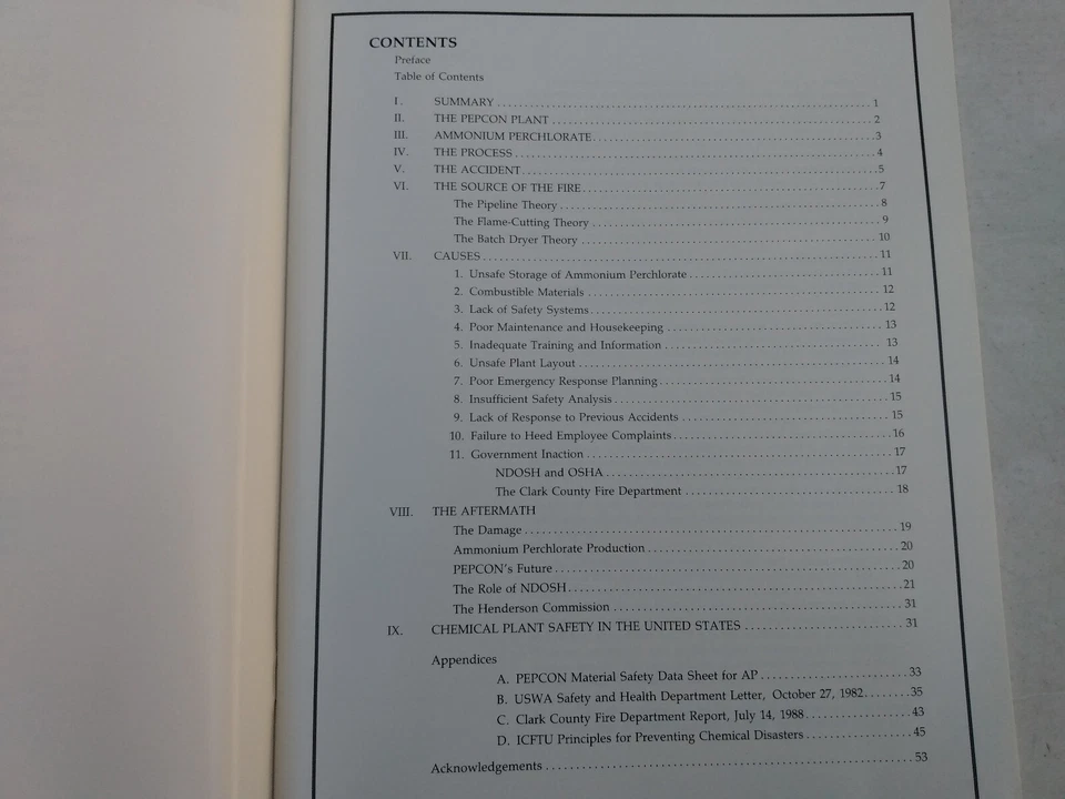PEPCON Disaster Nevada Chemical Explosion Report USW ammonium perchlorate ‘89 - Image 3 of 4