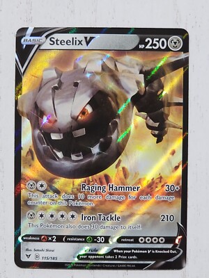 Pokémon TCG Steelix V Vivid Voltage 115/185 Holo Ultra Rare NM/MINT