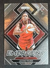 2022 WNBA Prizm Jackie Young Las Vegas Aces Emergent Card #2