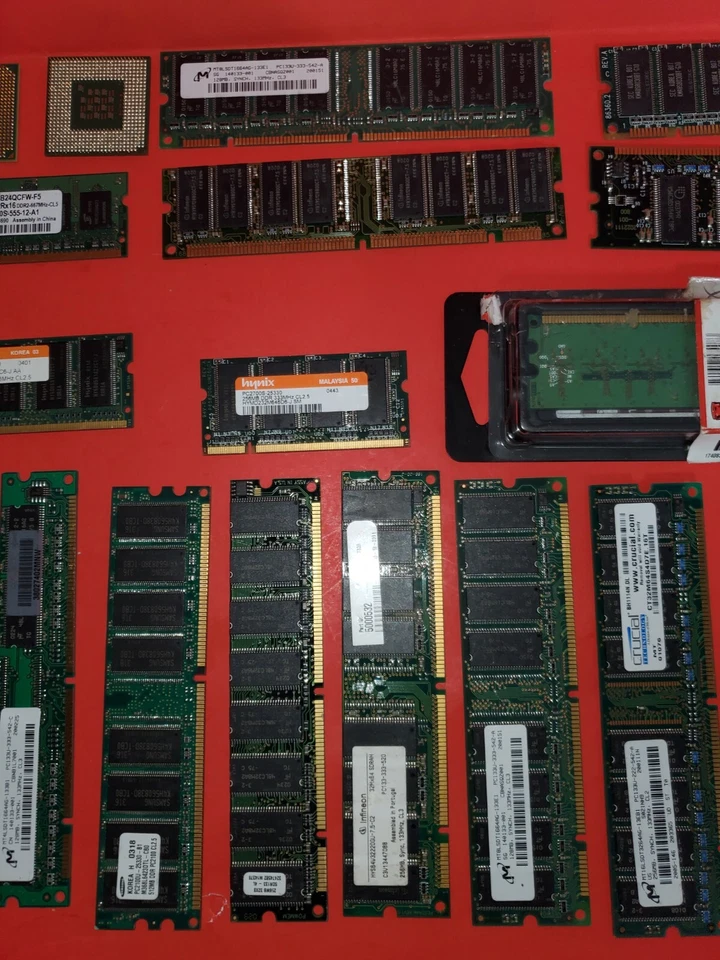 Mix Lot of - 128MB/256MB. DDR RAM and Other Parts. -PARTS ONLY - Image 3 of 4