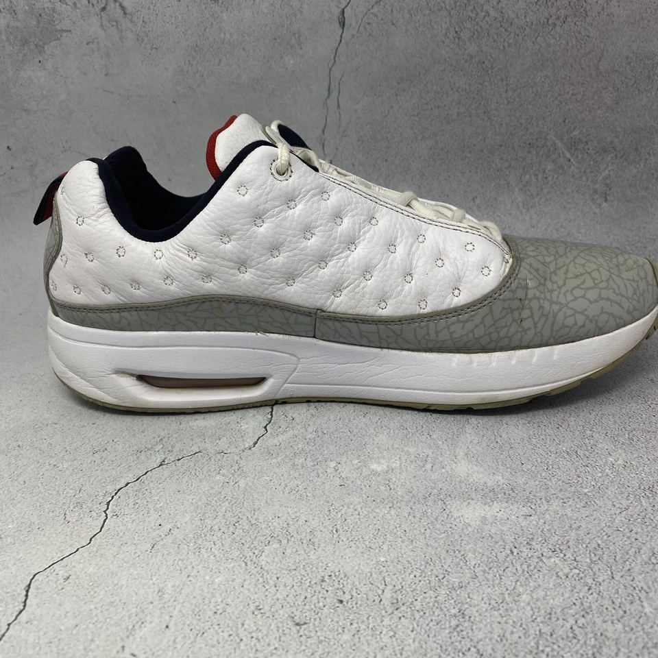 Nike Air Jordan CMFT Air XIII 13 Cuero Blanco Negro 441367-110 Talla 11.5 M Foto 3 de 4