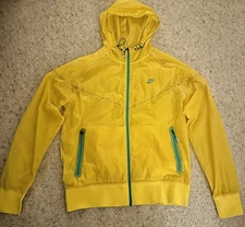 Rare Nike Sportswear Windrunner Jacket Yellow Aqua 2009 VTG M Vintage Streetwear