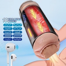 Automatic Handsfree Male Masturbater Cup Stroker Pocket-Pussy Toy Men Lubricants