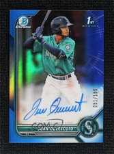 2022 Bowman Chrome Prospect Blue Refractor /150 Juan Querecuto #CPA-JQ Auto 3q5