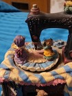 Animated Music Box Bears With Sewing Machine  “Whistle While you Work “ WORKS — photo 3