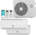 20 SEER2 208-230V (9K + 9K) Ductless Split Air Conditioner 20000 BTU Dual Zone