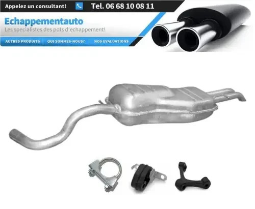 Pot échappement VW Bora 1.8T 2.3 silencieux arrière pour rénovation contrôle technique