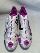 Puma Ultra 5 Ultimate FG/AG Mens 10 White Purple Excellence Graphic 108412-01