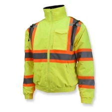 Radians Bomber Jacket, Lime, X-Large