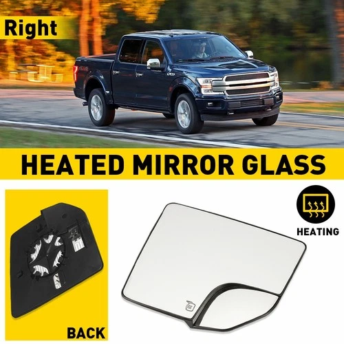 2015-20 For F150 F-150 Passenger Right Power Folding Heated Mirror Glass Heated
