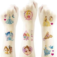 40pcs Princess Party Favors Fake Tattoos Stickers,Cartoon F