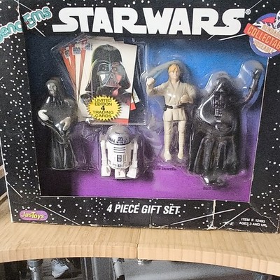 Just Toys Star Wars Bend-Ems 4-teiliges Geschenkset 1993 Luke Vader Palpatine R2-D2