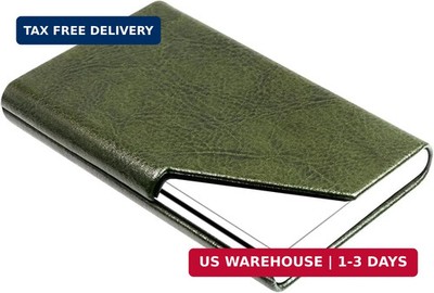 Padike Business Card Holder, Leather Business Card Case Pocket Card Holders for