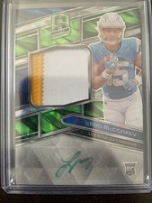 2024 Spectra Rookie Patch Autographs Chargers Ladd McConkey 08/35