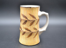 Tiki Mug Wei Sun Pottery Tall Bamboo Shape Handmade Ceramic Made in the USA