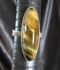 VTG Sterling Tigers Eye Ring Oval Stone Size 8  6 Grams Vintage Silver 925 RSA