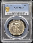 1937-D 50C Walking Liberty Half Dollar Gem Quality!