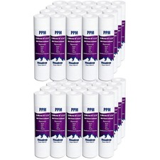 40 Pack 10"x2.5" 5 Micron Whole House Undersink Sediment Water Filter Cartridges