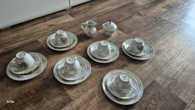 Vintage Jlmenau Graf Von Henneberg GDR ,  8Tlg Kaffeeservice , Porzellan 