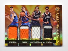 2015-16 Panini Gold Standard Quads McCullough Grant Kristaps Porzingis 09/15