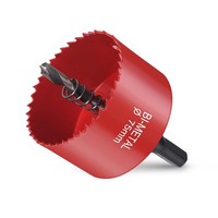 flintronic LochsäGe Set 75Mm Bi-Metall LochfräSe FüR Holz, Aluminium, Pvc,