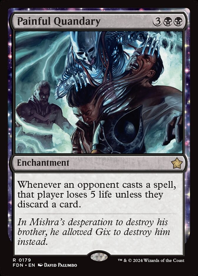 MTG Magic the Gathering Painful Quandary (179/830) Foundations NM