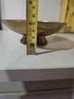 Vintage Christmas Candel & Holly Enamel Brass Cloisonné Used Holiday Decor  — photo 5