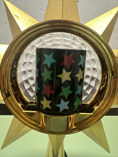 1960s Kurt Adler Color Changing Wheel Star Tree Topper MCM Bradford Celestial - Picture 4 of 13