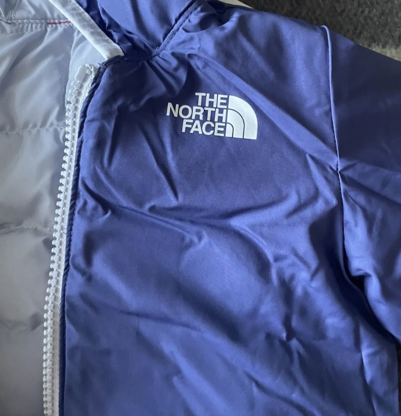 TNF The North Face Baby Thermoball Reversible Hood Jacket 18-24M Periwinkle thumbnail 2
