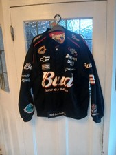 Rare Vintage Jeff Hamilton Dale Earnhardt Jr Budweiser Nascar  Jacket (L)