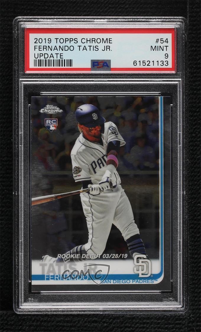 2019 Topps Chrome Update Target Rookie Debut Fernando Tatis Jr PSA 9 MINT 06l3