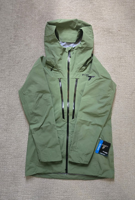 Columbia Titanium Platinum Peak II 3L Shell Ski Jacket Men's S Waterproof Green