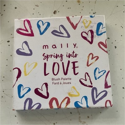 Mally Spring into LOVE Blush Palette Pressed Powder 4 Shades Flushed Rosy Peachy
